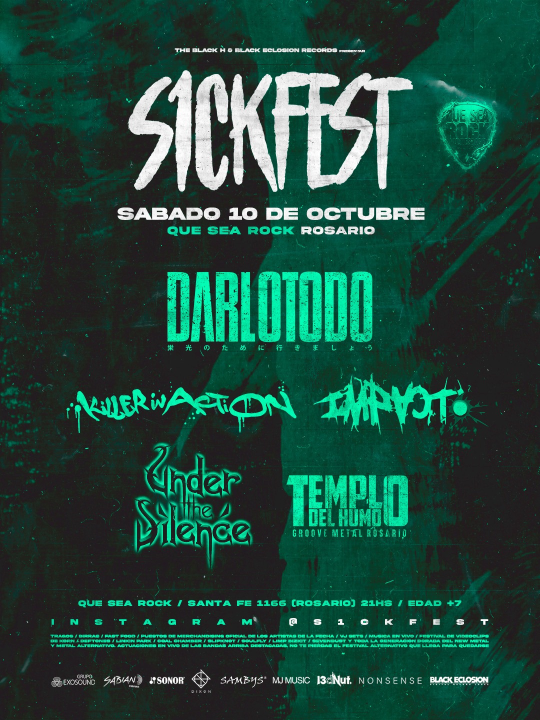 S1ckfest — Rosario — Que sea Rock! — 10 de Octubre 2026
